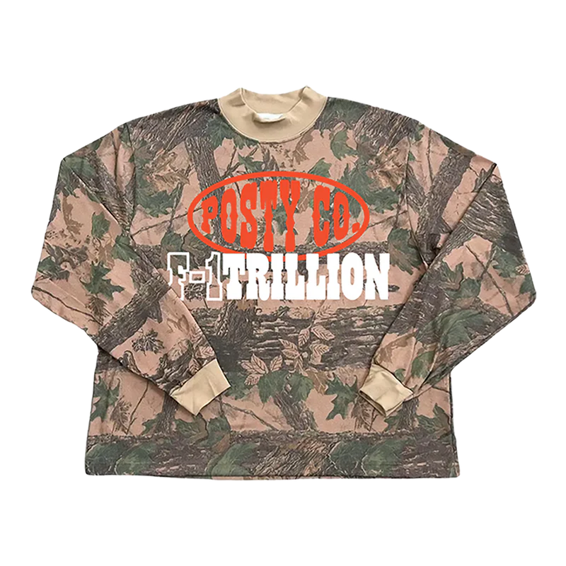 F 1 Trillion Camo Long Sleeve Post Malone UK