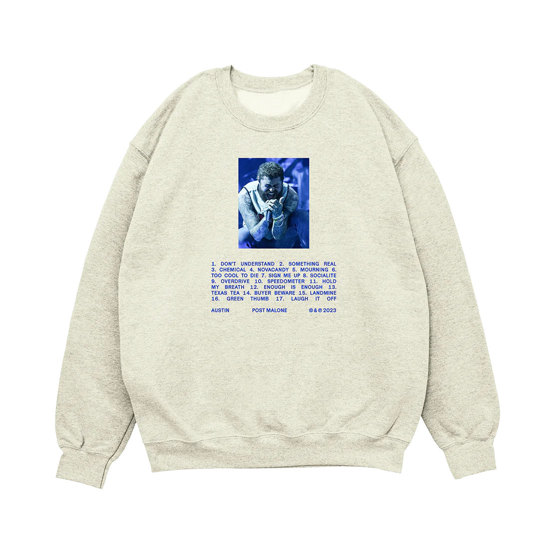 Tracklist Creweck Post Malone UK - Main Image