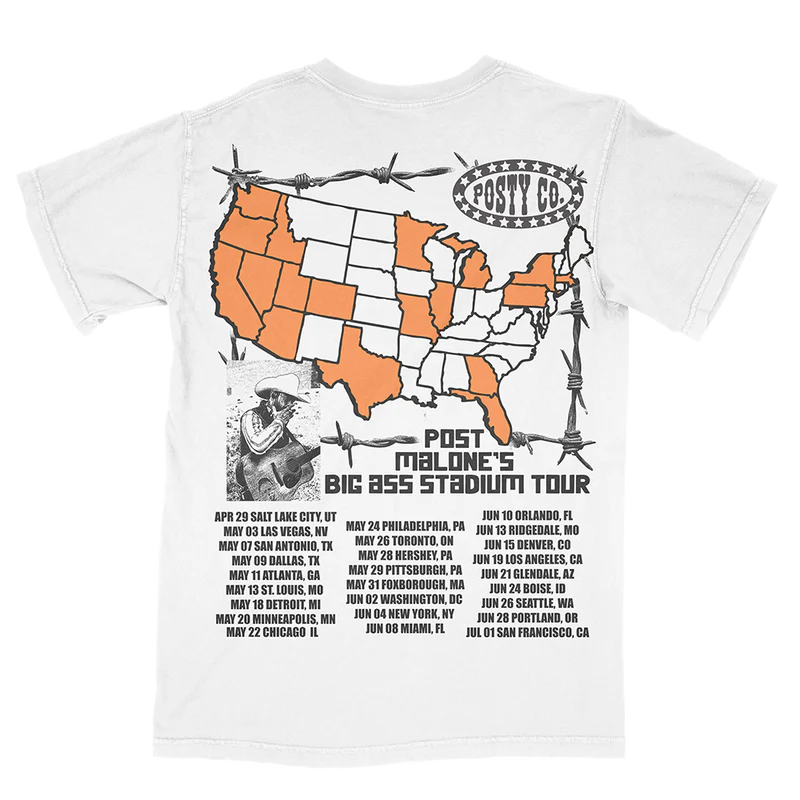 Post Malone - Big Ass Stadium Tour All Over Print T-Shirt