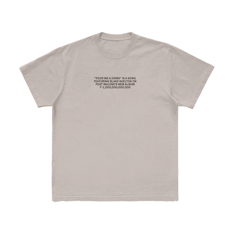 Pour Me A Drink T-Shirt - Post Malone UK